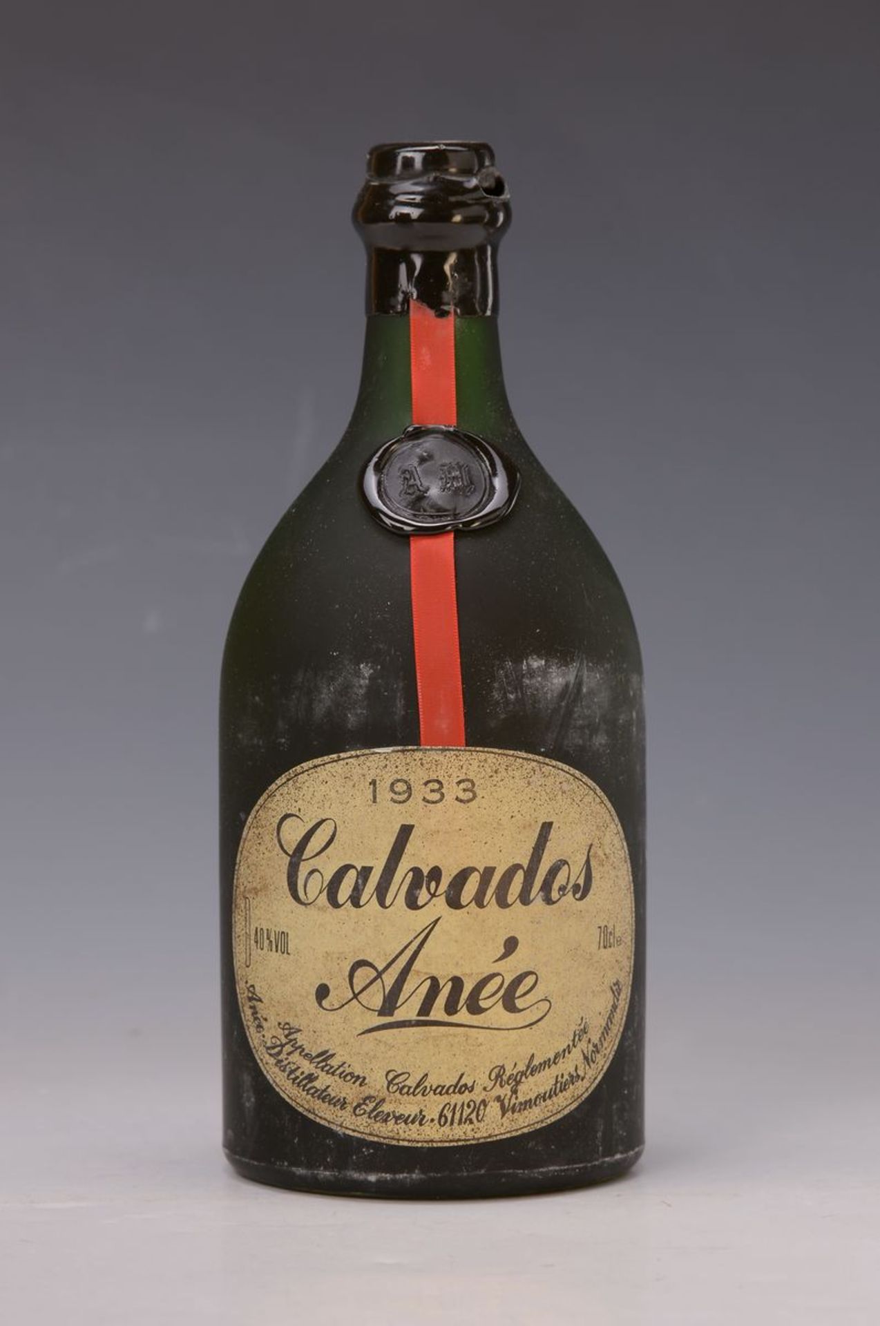 1 Flasche Calvados Anée 1933, 70cl, 40% Vol., orig.