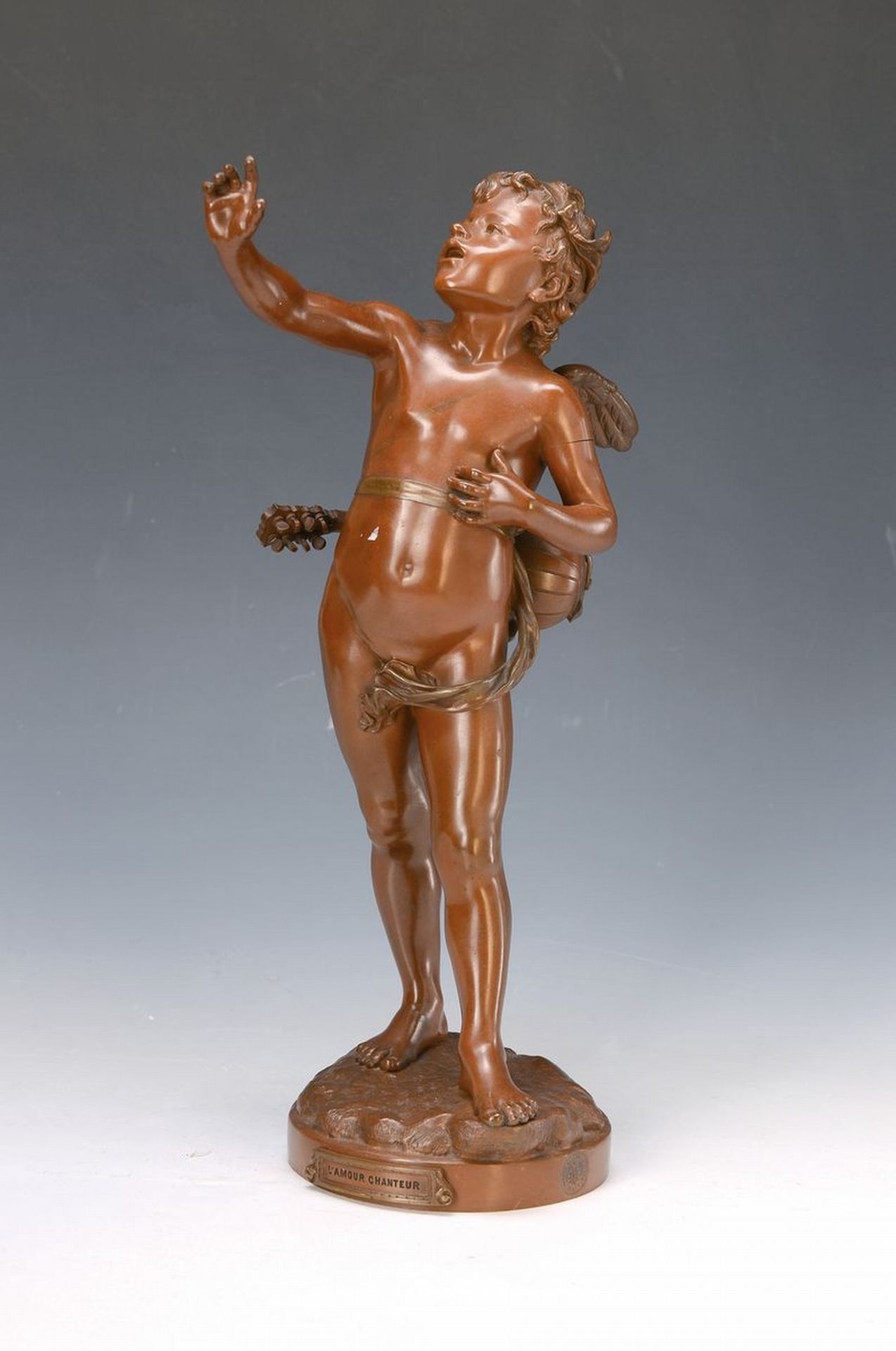 Sehr große Bronzeskulptur von Eutrope Bouret, 1833-1906,