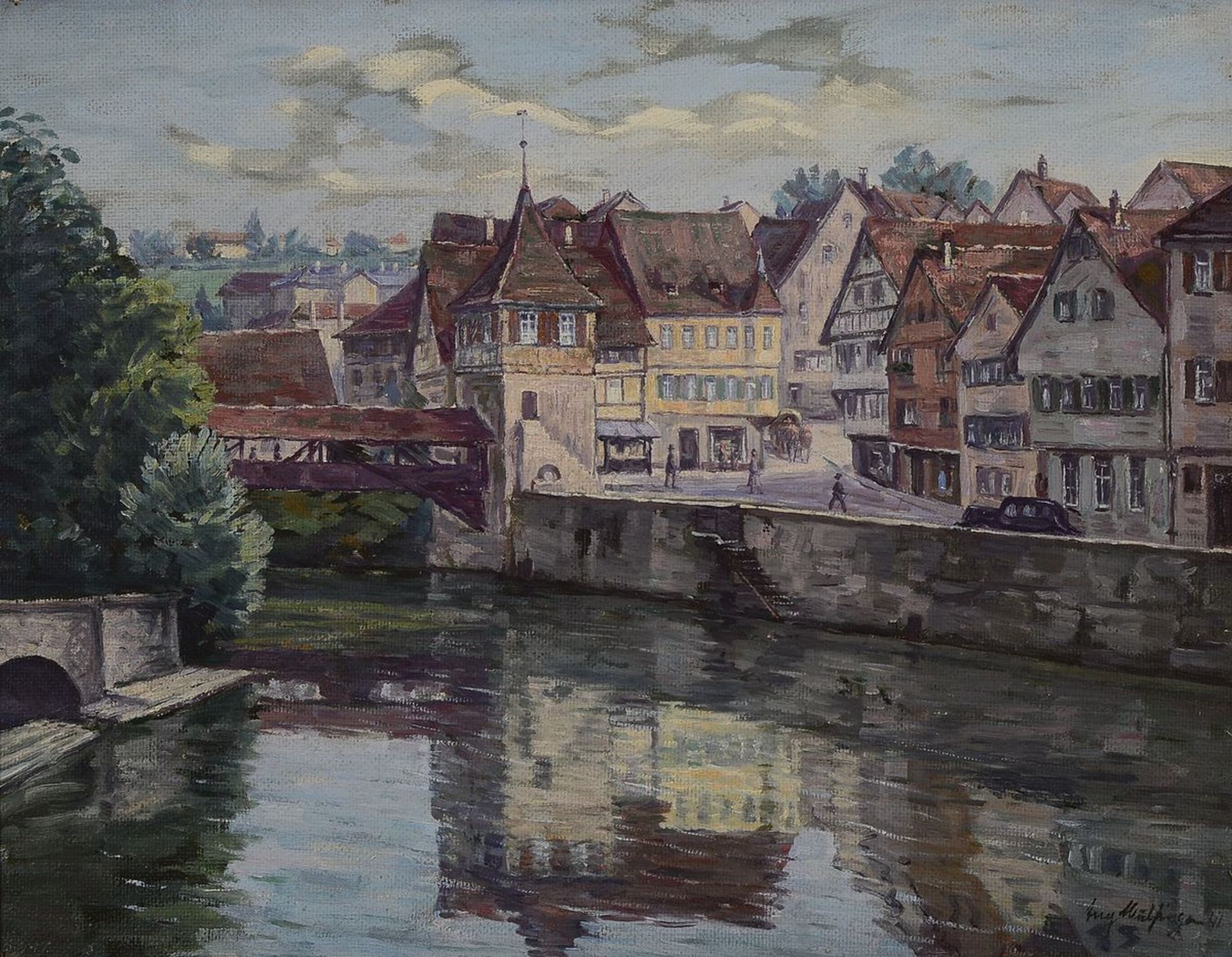 Karl Mulfinger, 1882 Schwäbisch Hall-1956 Ebingen, Blick