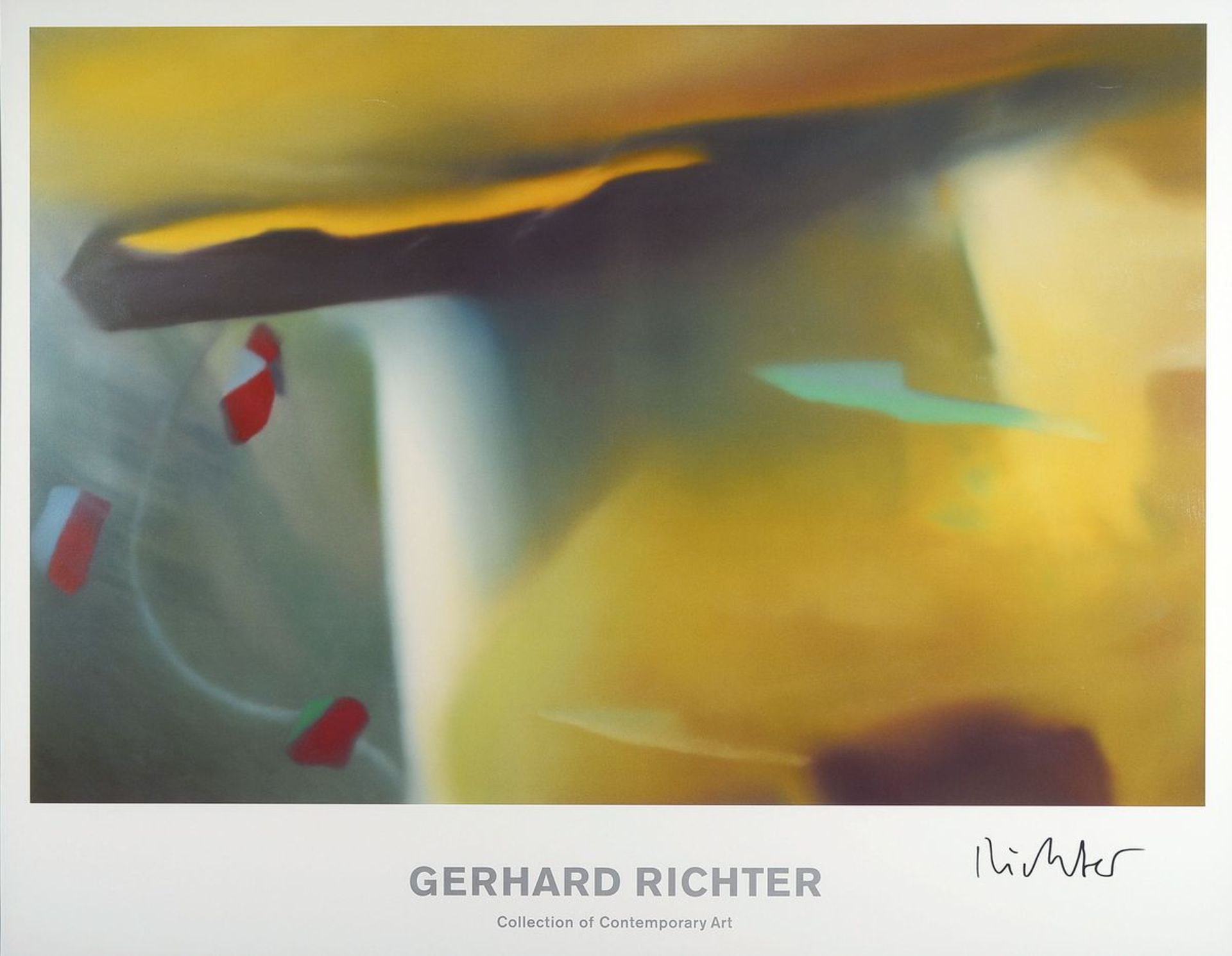 Gerhard Richter, geb. 1932, Farboffset, handsigniert,