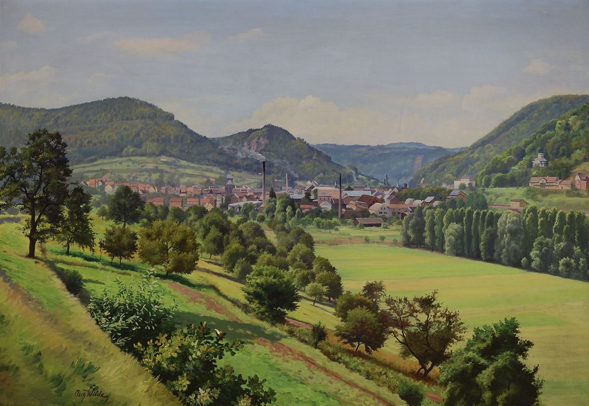 August Wilde, 1881 Ludwigshafen-1950 Bad Dürkheim, Blick