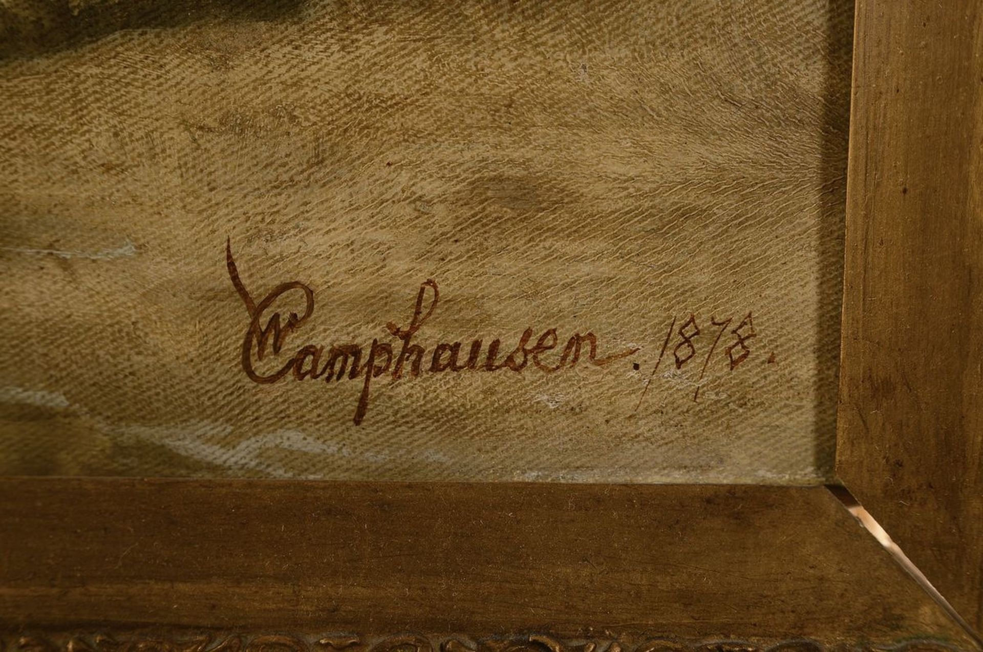 Wilhelm Camphausen, 1818-1885 Düsseldorf, Studium an der - Bild 2 aus 3