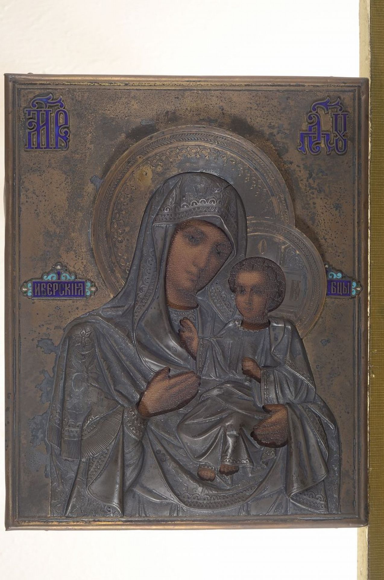 Ikone, Russland, um 1900, Mutter Gottes mit dem - Bild 2 aus 2