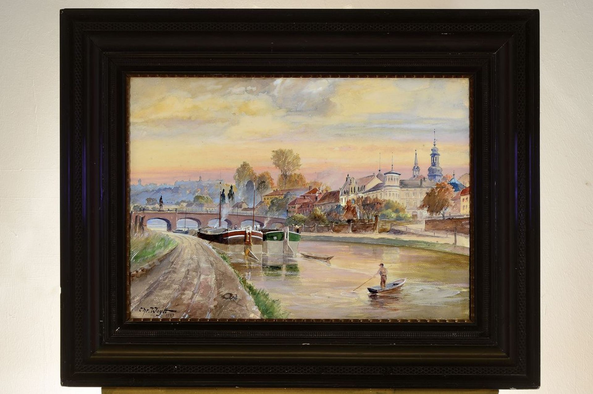 Christian Woytt, 1873-1949 Saarbrücken, Blick auf - Image 2 of 3