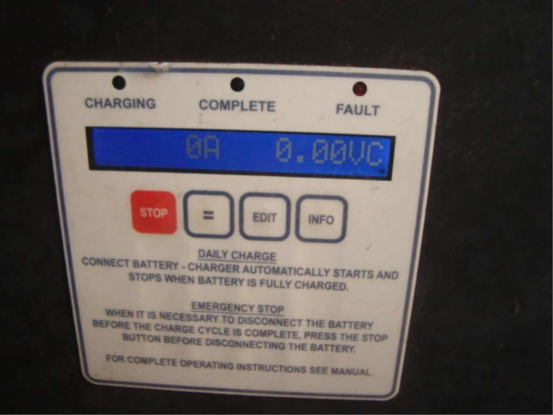 80-Volt Electric Forklift Battery Charger - Image 3 of 5