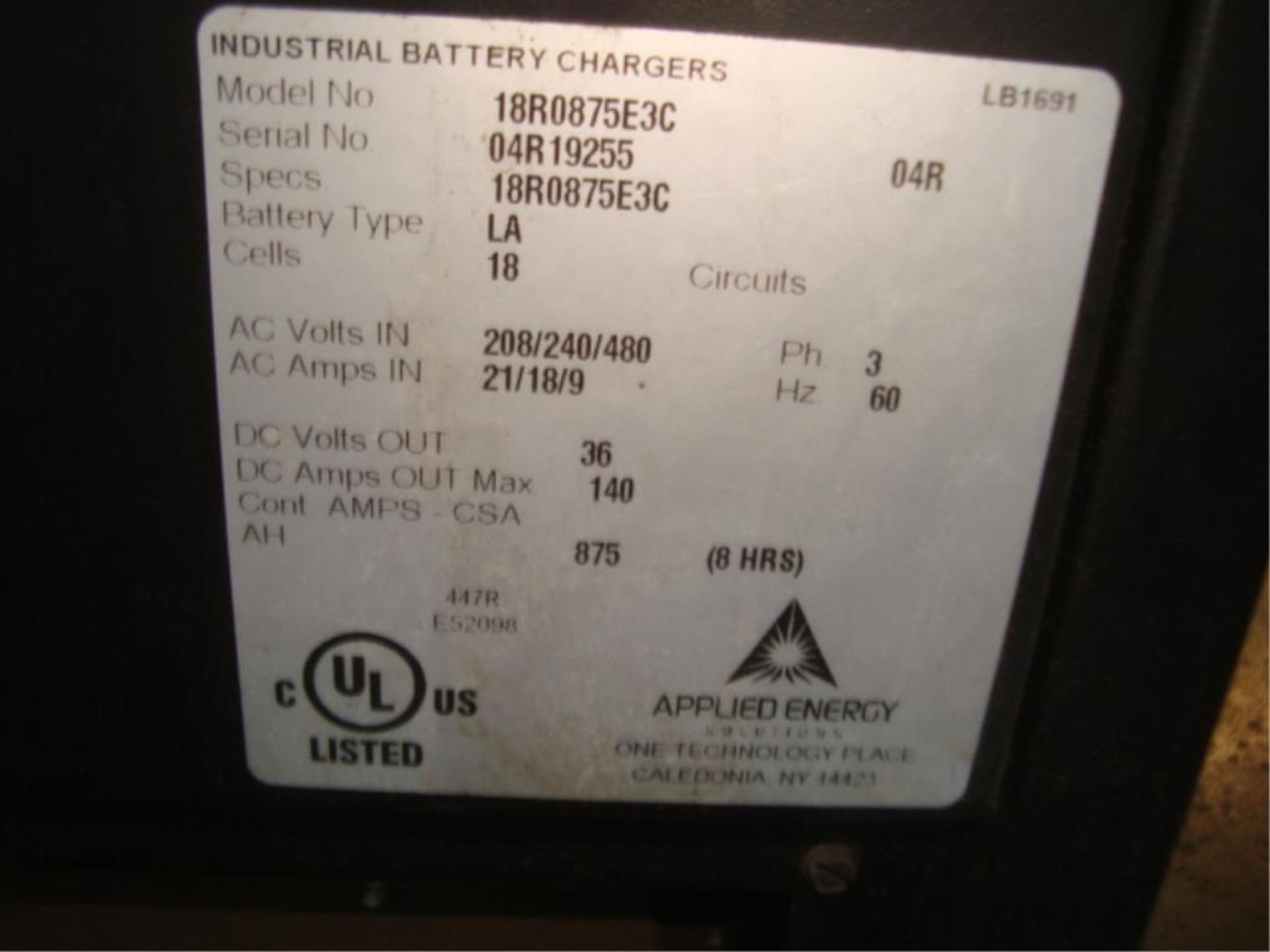 36V Electric Forklift Battery Charger - Image 4 of 5