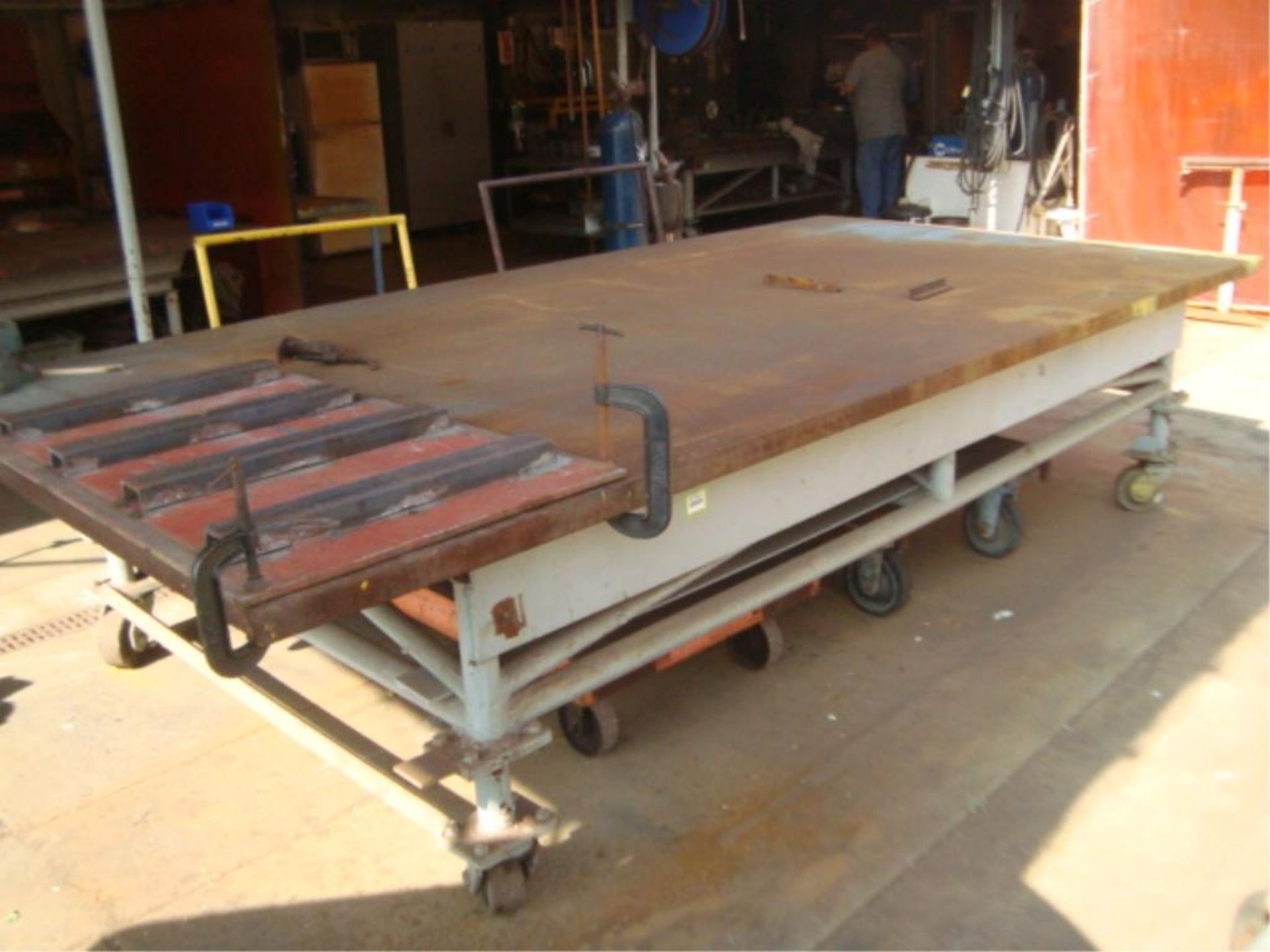 Mobile Heavy Duty Steel Welding Table - Image 2 of 4