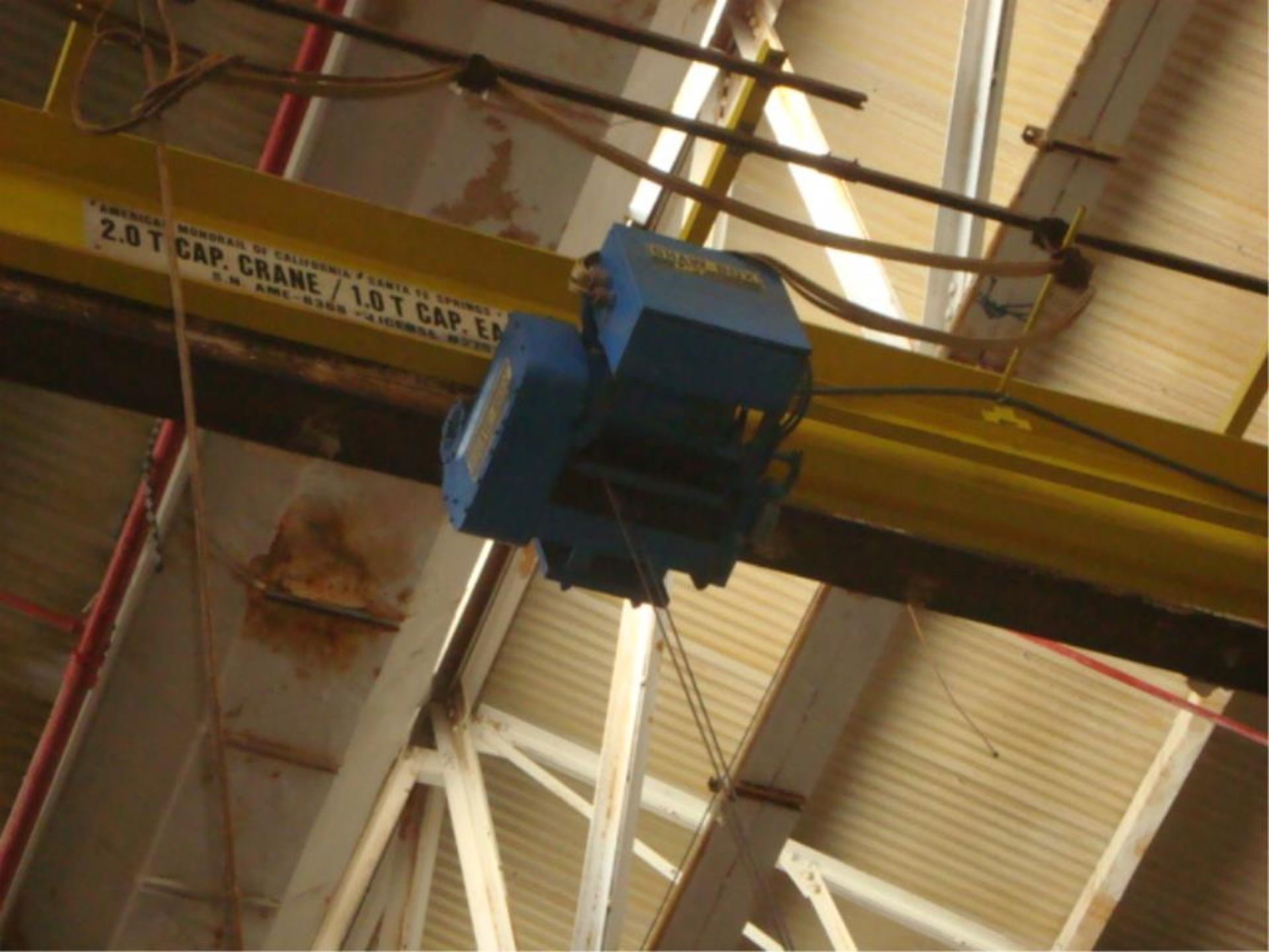 3-Ton Capacity Single Rail Support Bridge Crane - Image 7 of 9