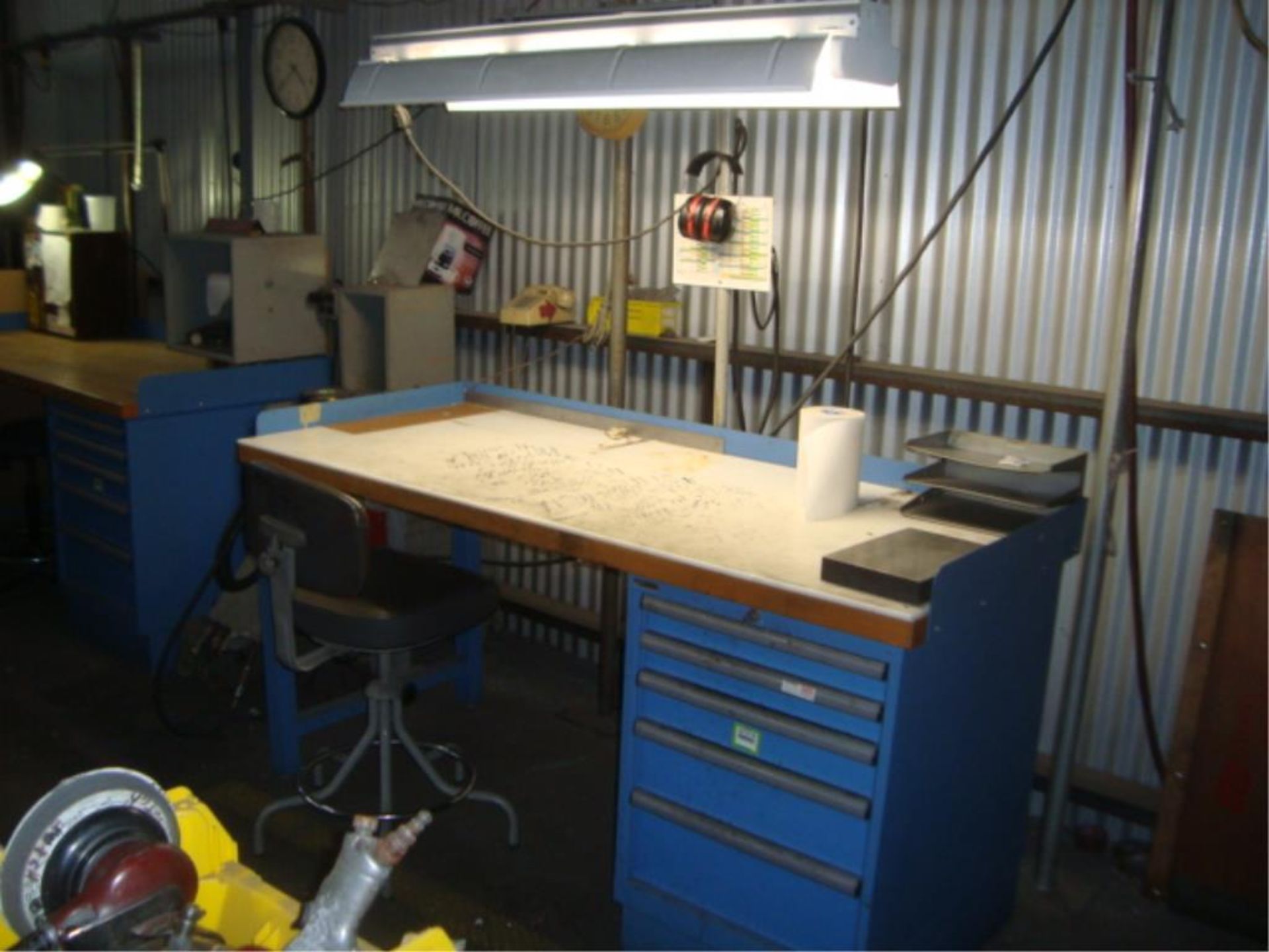 Workbench With 5-Drawer Parts Supply Cabinet - Image 2 of 4