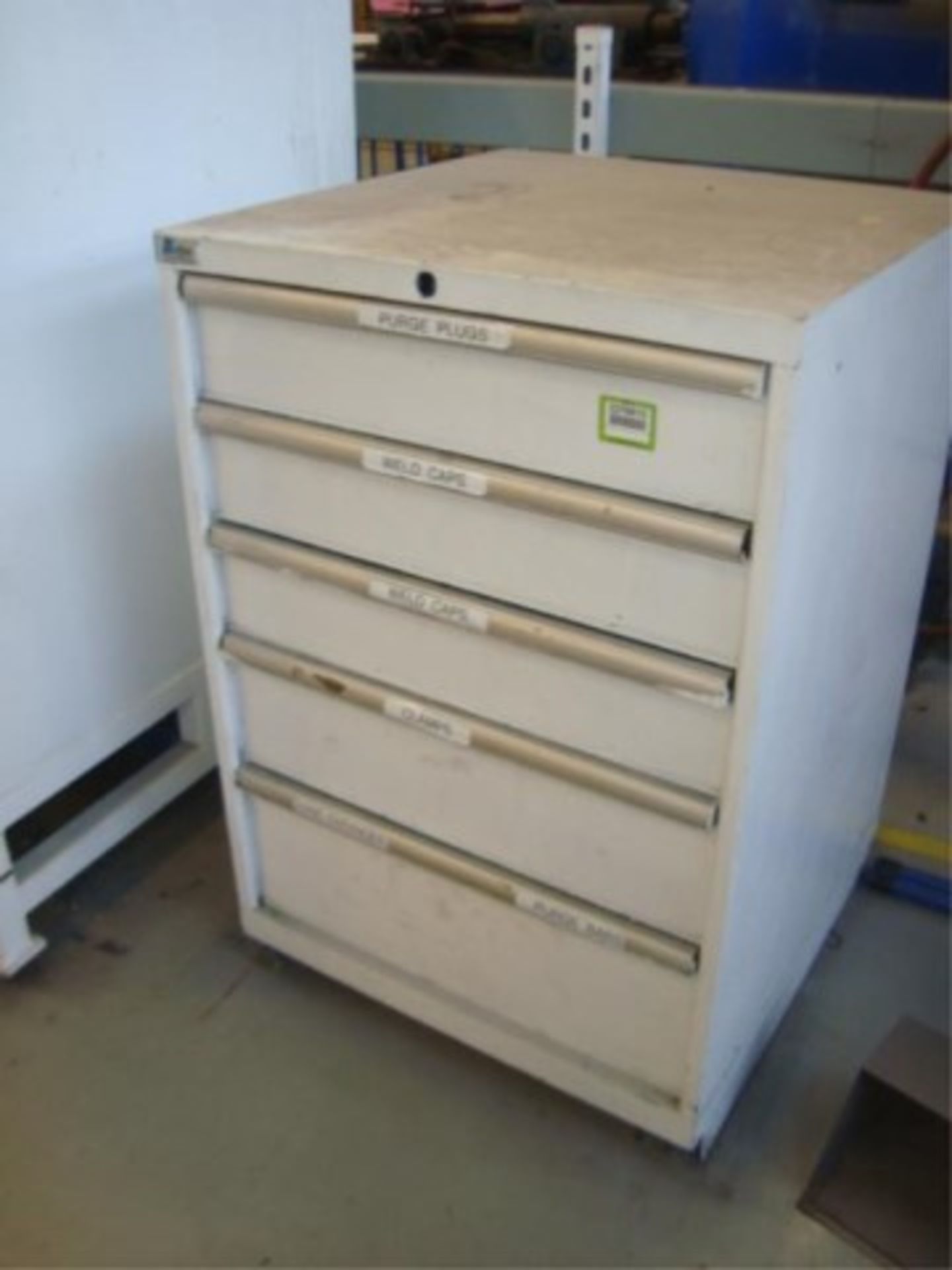 Mobile 5-Drawer Parts Supply Cabinet W/Contents - Image 2 of 7