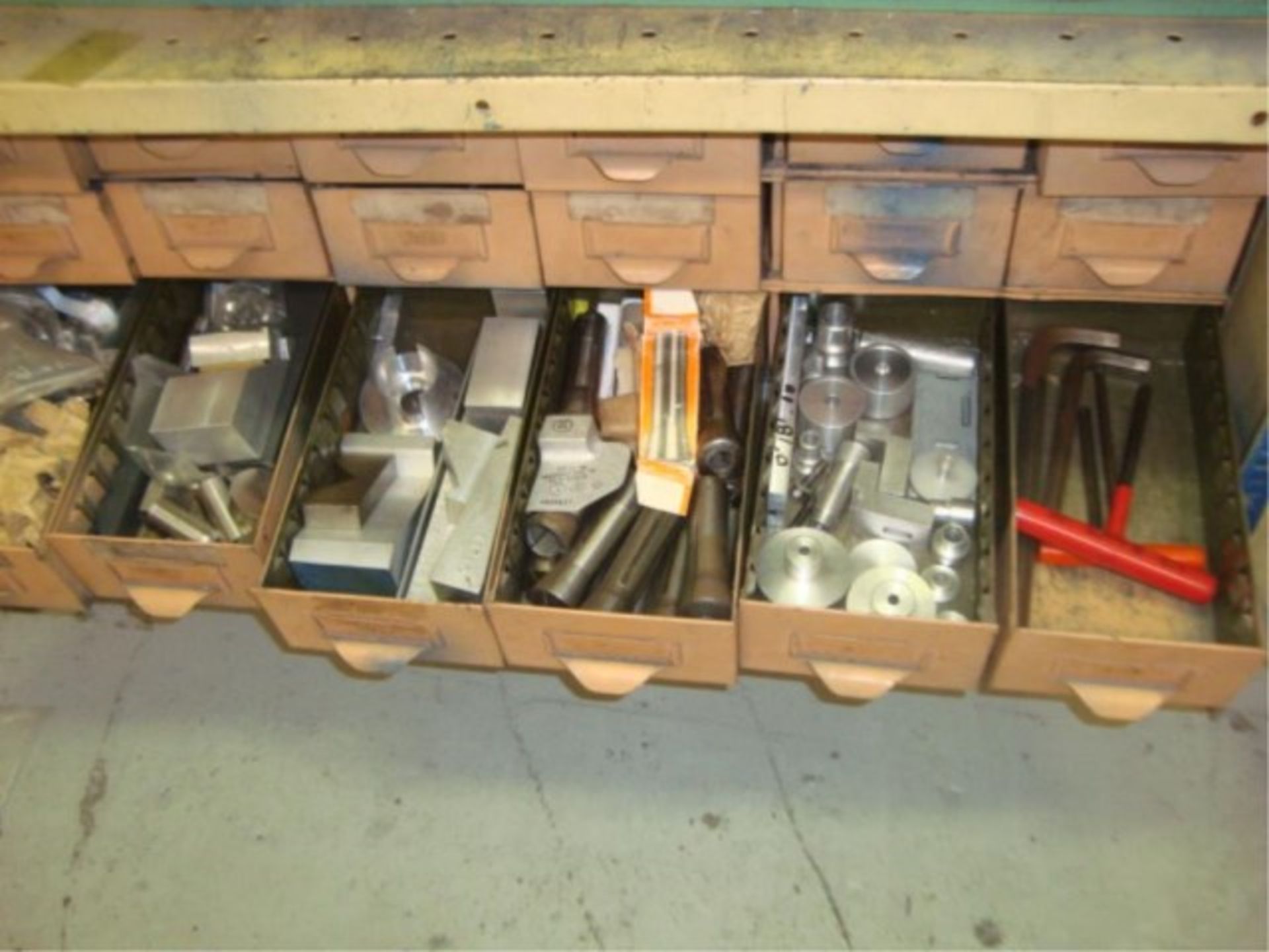 2-Door Storage Cabinet w/Bridgeport Mill Tooling - Image 15 of 20