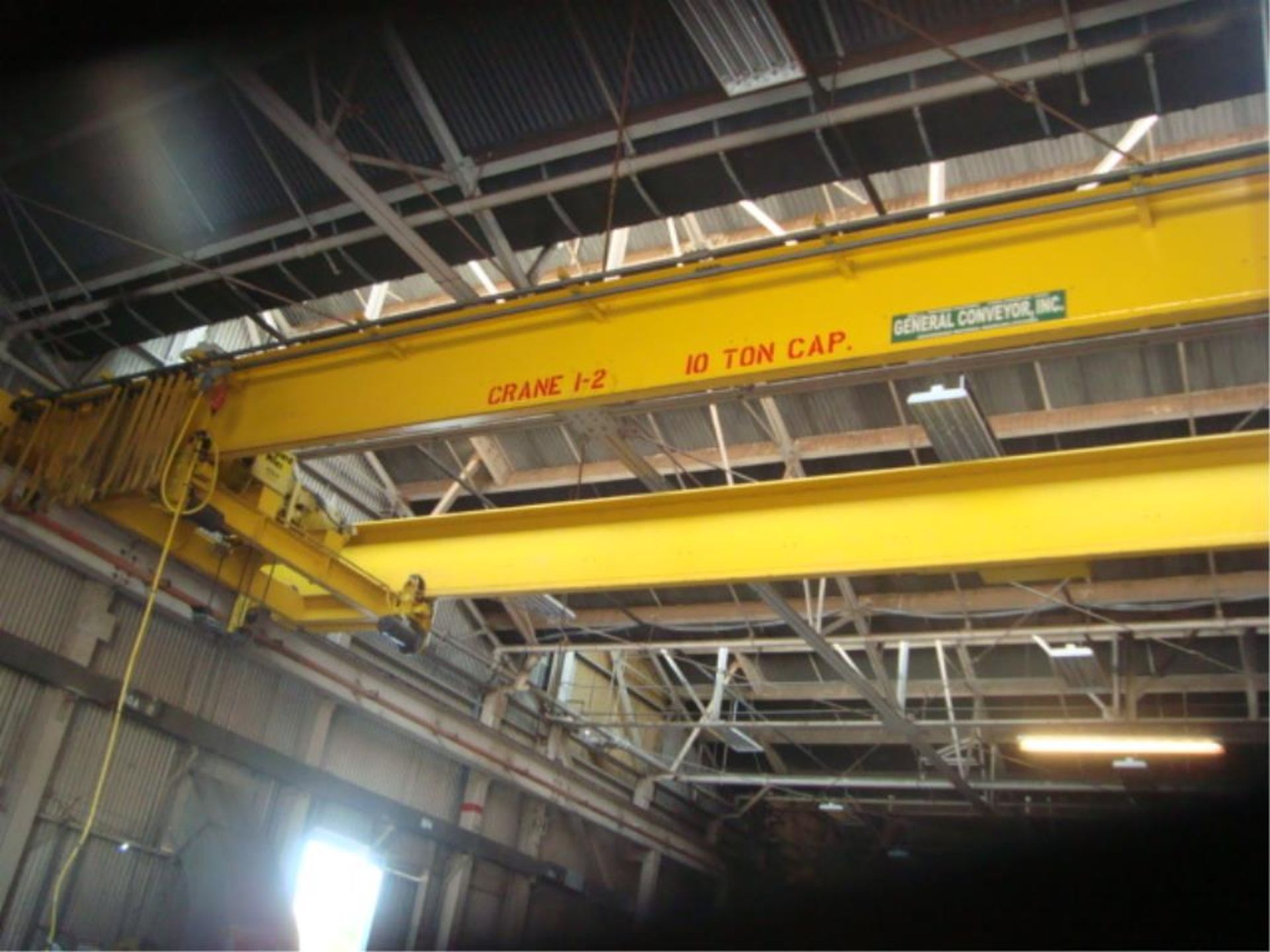 10-Ton Capacity Overhead Bridge Crane - Image 2 of 12