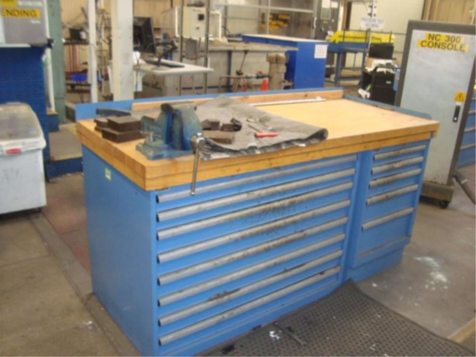 Workbench With Supply Cabinets