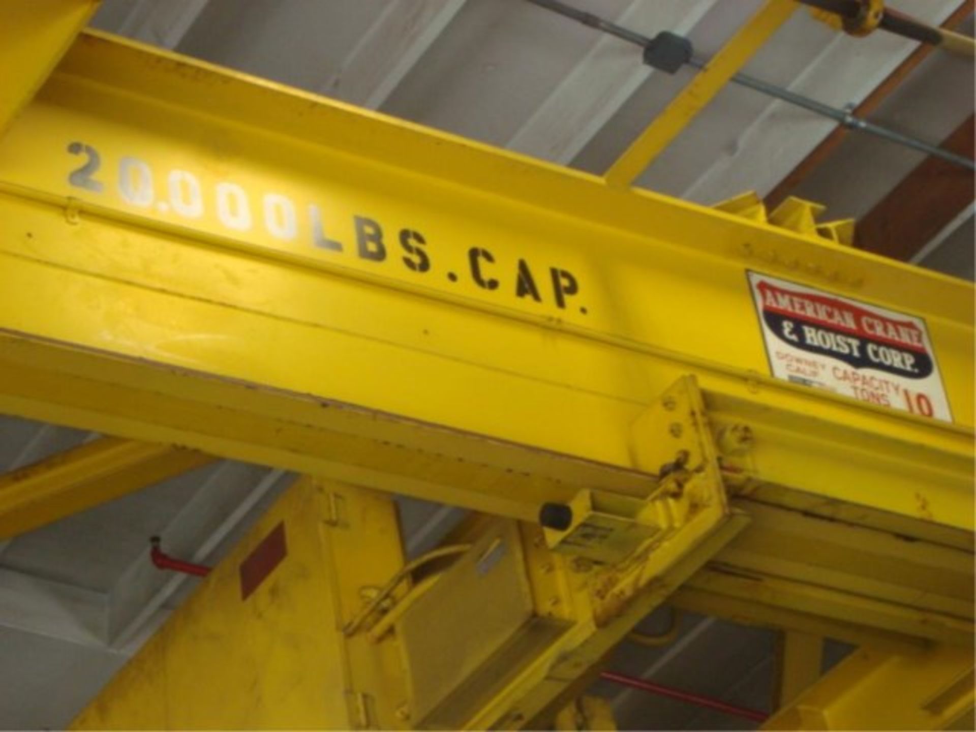 10-Ton Capacity Overhead Bridge Crane - Image 3 of 11