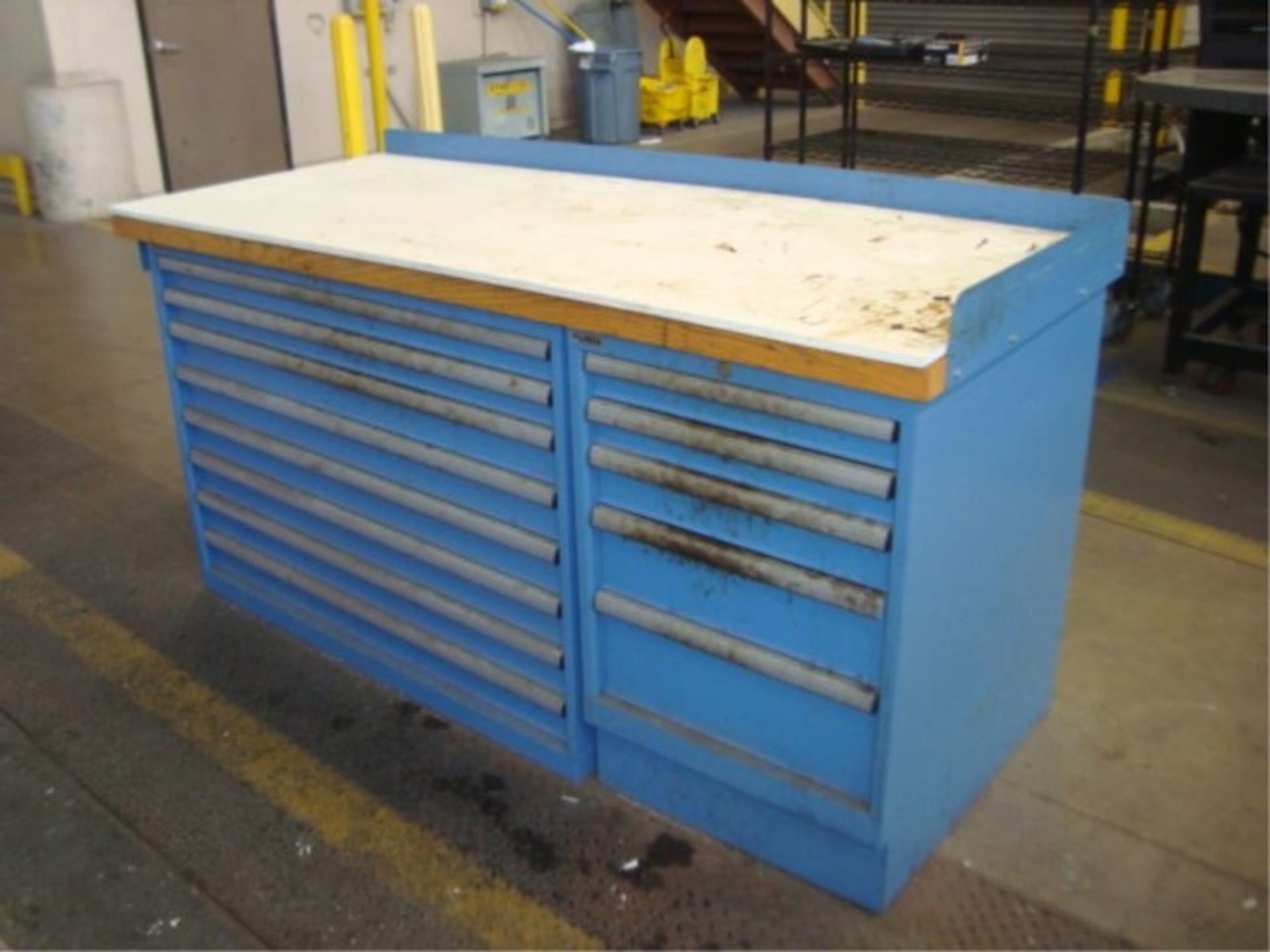 Workbench With Parts Supply Cabinets - Image 2 of 5