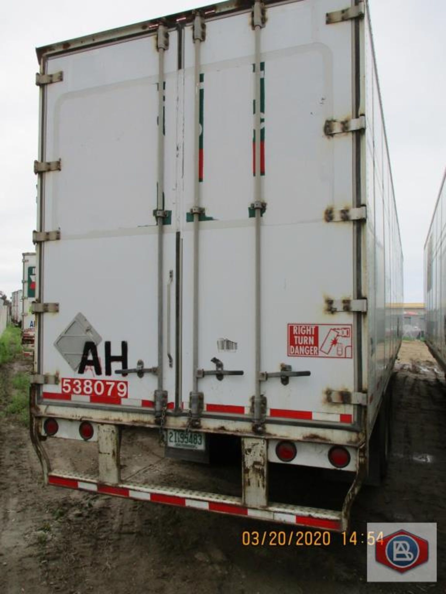 2002 Wabash DuraPlate Logistics Van Trailer 53 ft.