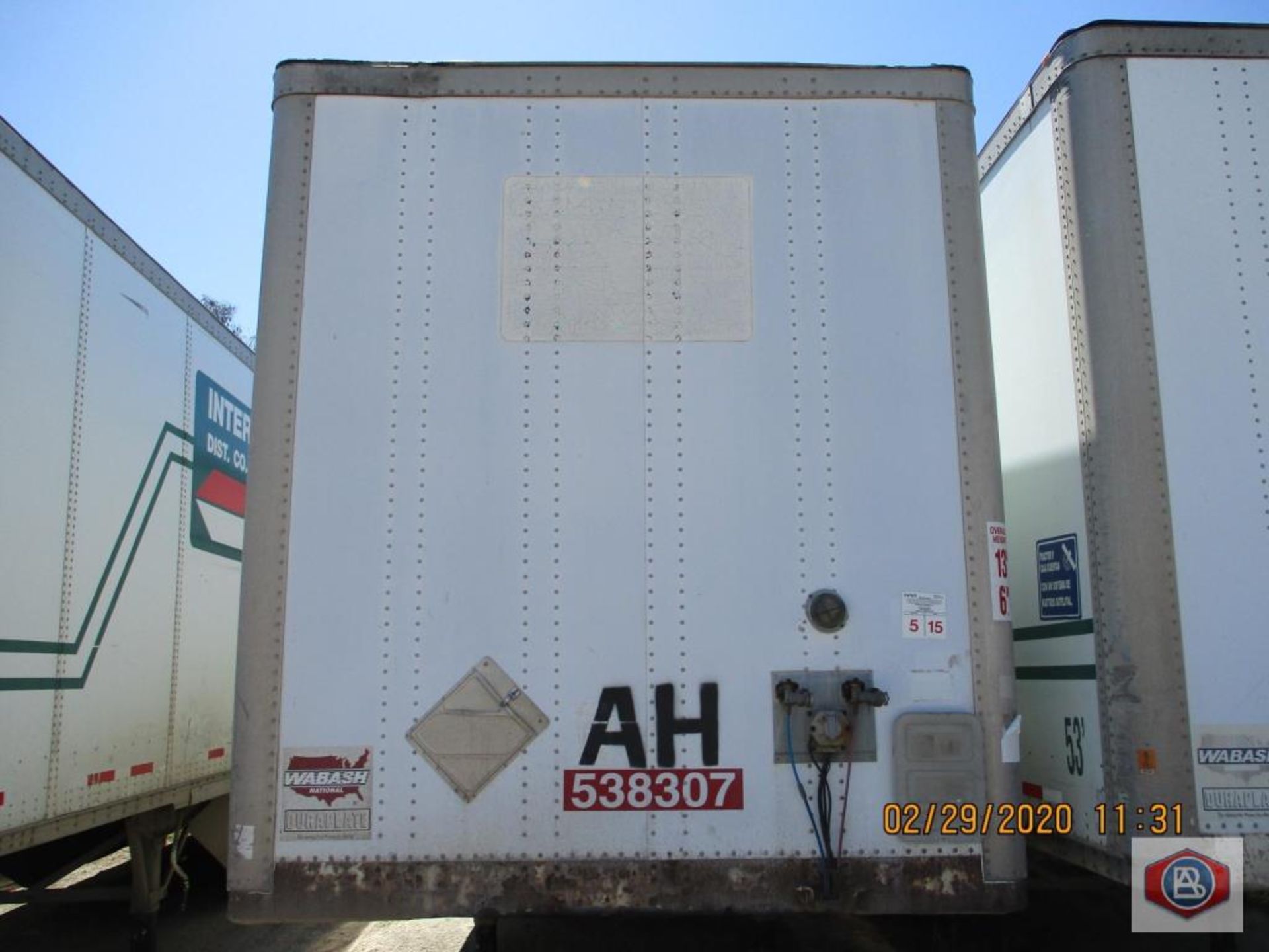 2003 Wabash 53 ft. DuraPlate Logistics Trailer - Image 2 of 6