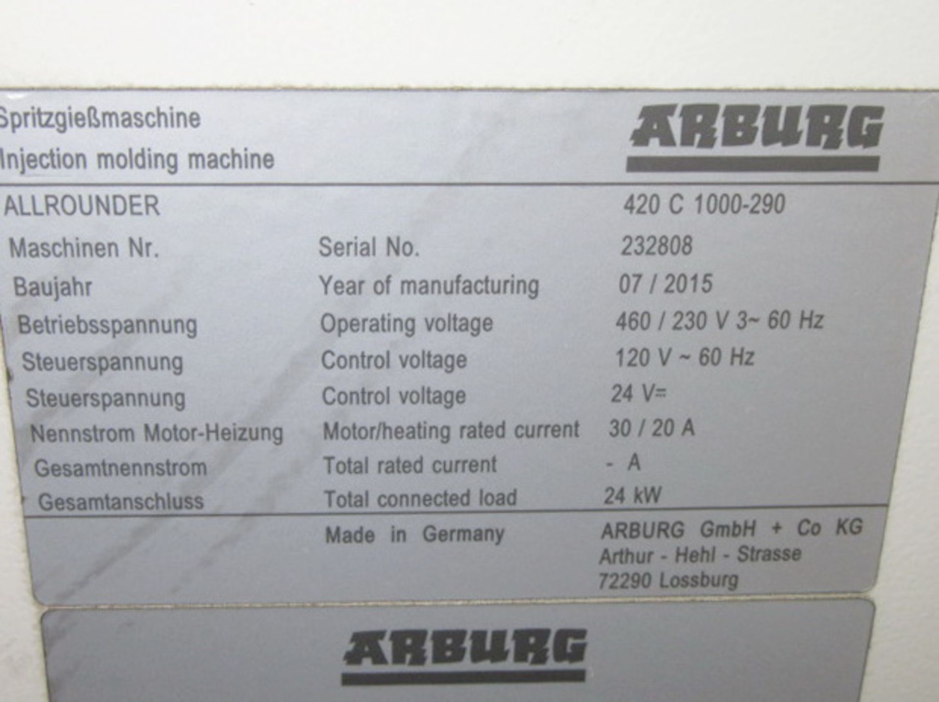 Injection Molder - Image 3 of 15