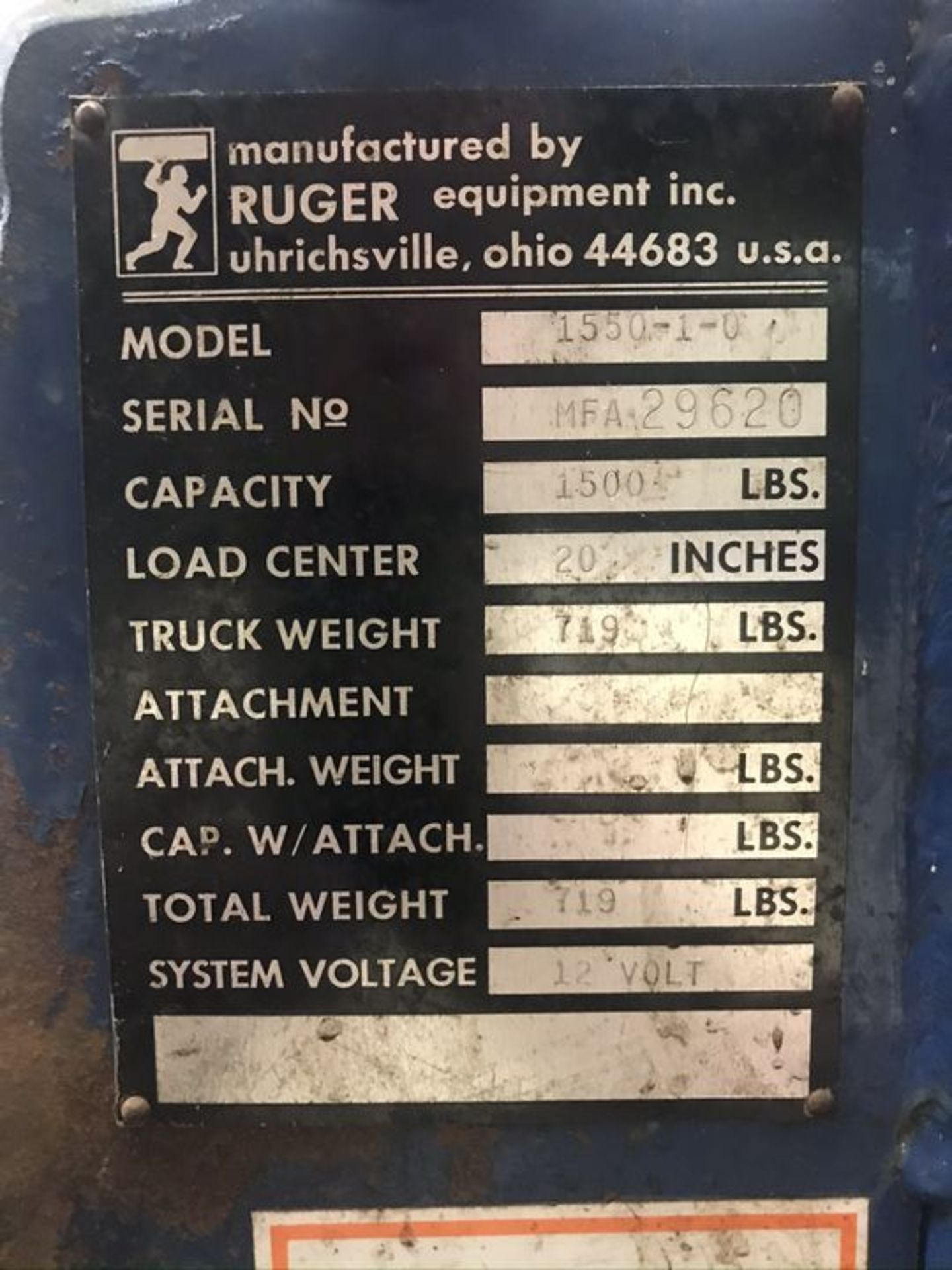 Manual Fork Lift - Image 4 of 4