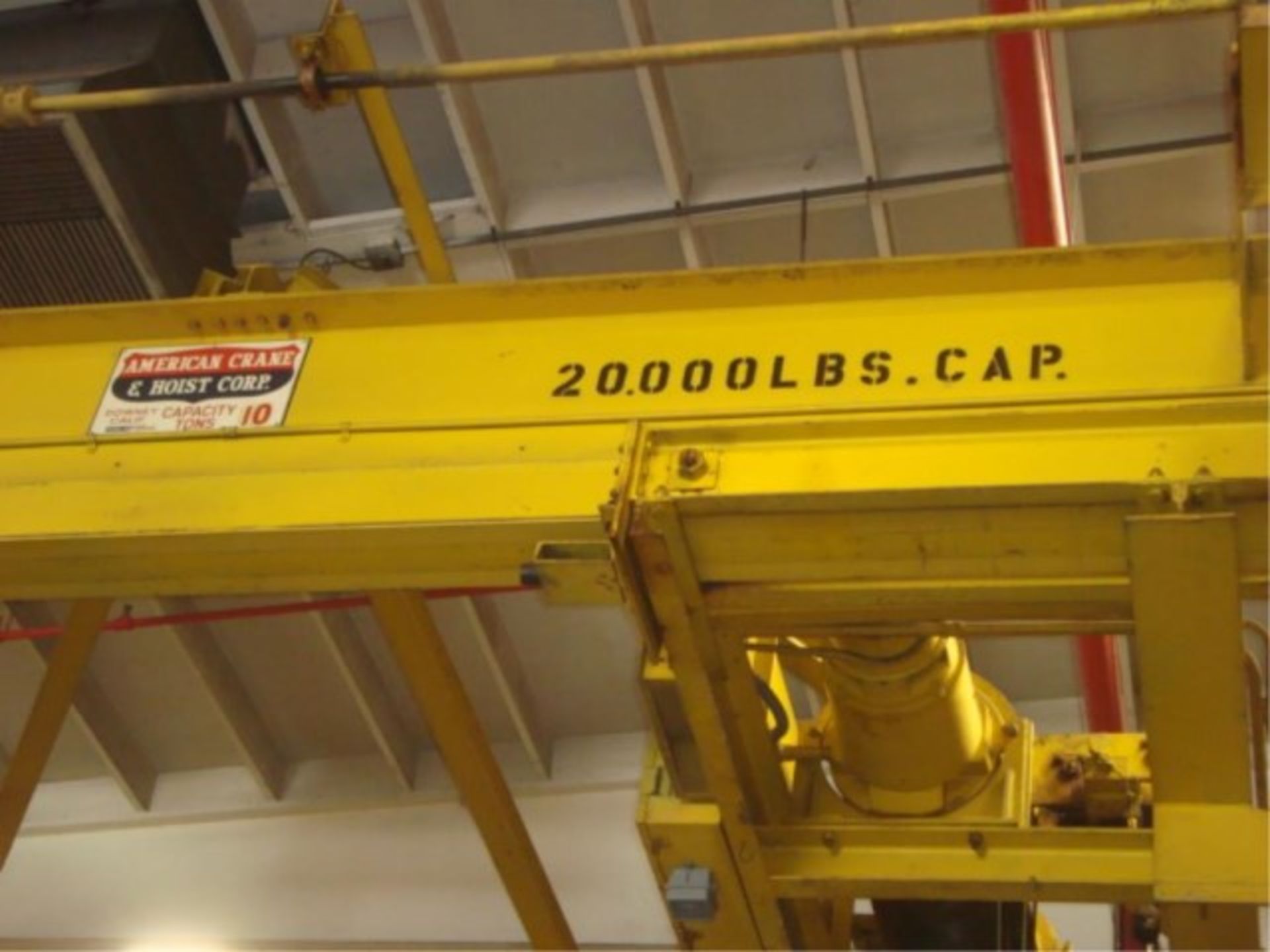 10-Ton Capacity Overhead Bridge Crane - Image 4 of 12