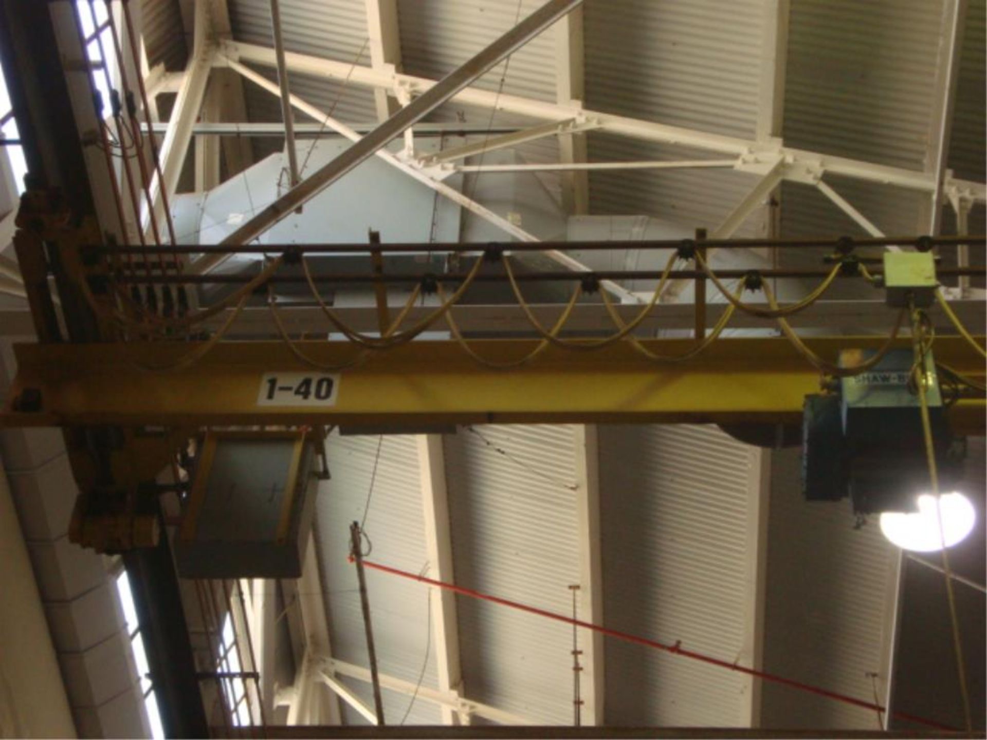 1.5-Ton Capacity Single Rail Support Bridge Crane - Image 2 of 11