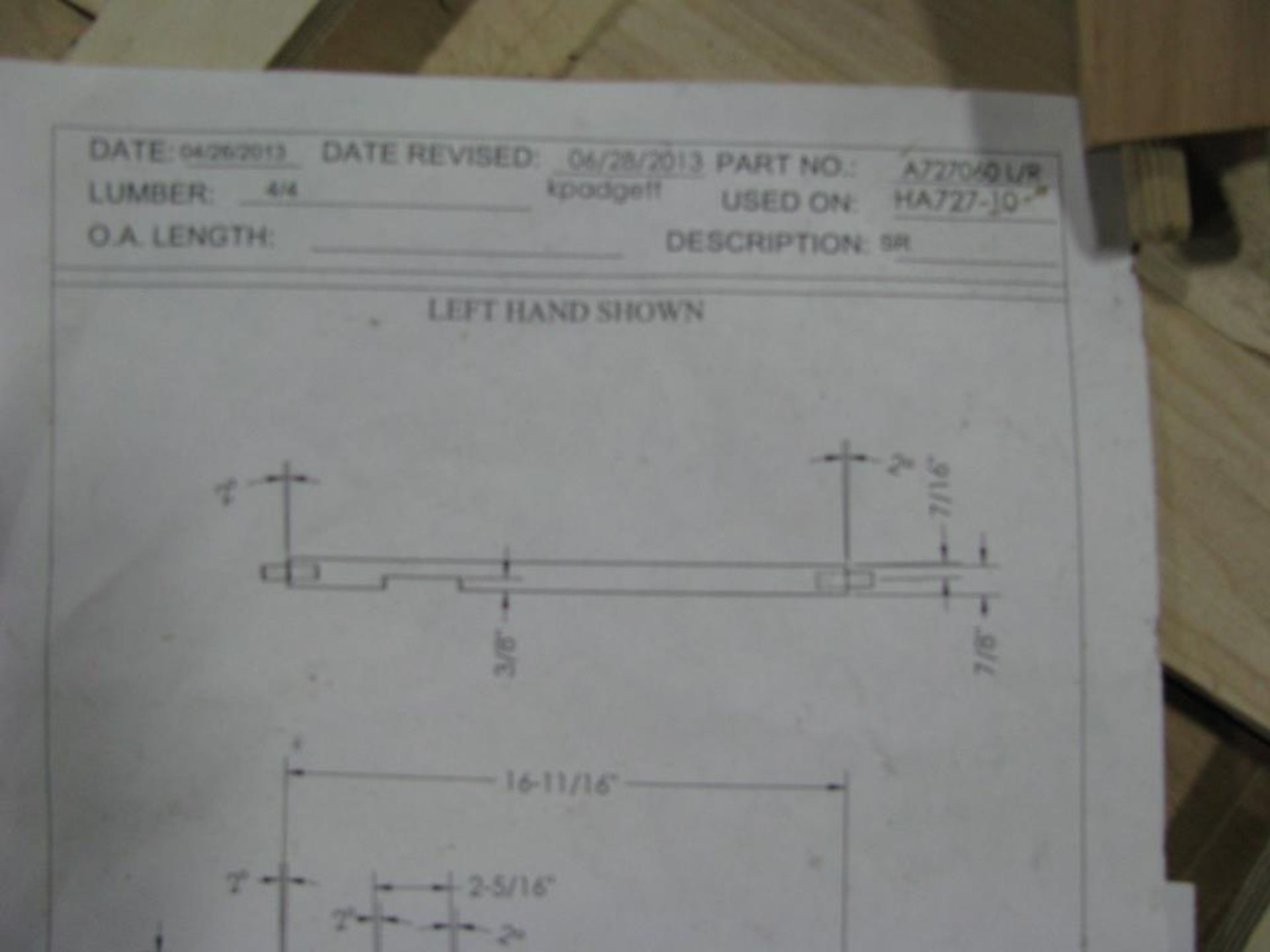 Wooden Frame Parts, Legs - Image 16 of 36