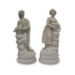 PAIR PORCELAIN FIGURES