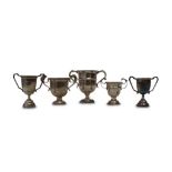 COLLECTION OF SILVER TROPHY CUPS