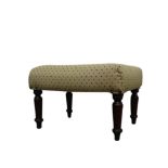 VICTORIAN UPHOLSTERED FOOTSTOOL