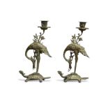 PAIR VICTORIAN CANDLESTICKS