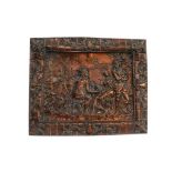 VICTORIAN EMBOSSED COPPER PANEL