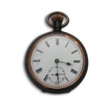 SWISS GENTS STEEL CASE POCKET WATCH