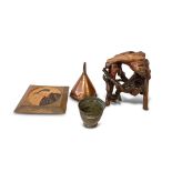 VICTORIAN COPPER FUNNEL AND OTHER WARES