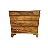 GEORGIAN MAHOGANY CHEST OF DRAWERS