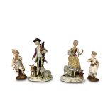 PAIR OF 19TH CENTURY MEISSEN FIGURES