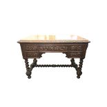 VICTORIAN GOTHIC REVIVAL STYLE DESK