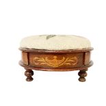 VICTORIAN MAHOGANY FOOTSTOOL