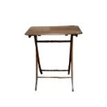 LATE VICTORIAN MAHOGANY FOLDING WRITING TABLE