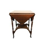 VICTORIAN STYLE MAHOGANY CARD TABLE