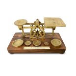 VICTORIAN BRASS POSTAL SCALES