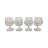 SET OF FOUR WATERFORD CRYSTAL BRANDY BALLOONS