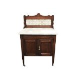 VICTORIAN MAHOGANY WASHSTAND