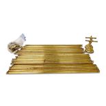 COLLECTION OF BRASS STAIR RODS