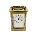 19TH CENTURY BRASS CARRIAGE CLOCK