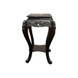 ORIENTAL STYLE EBONISED PLANT STAND