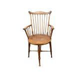 VICTORIAN FRUITWOOD ELBOW CHAIR
