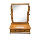 EDWARDIAN INLAID MAHOGANY TOILET MIRROR