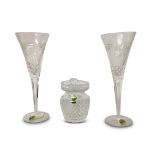 PAIR OF WATERFORD CRYSTAL CHAMPAGNE FLUTES