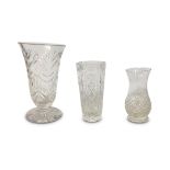 TWO WATERFORD CRYSTAL VASES