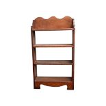 EDWARDIAN MAHOGANY OPEN BOOK SHELVES